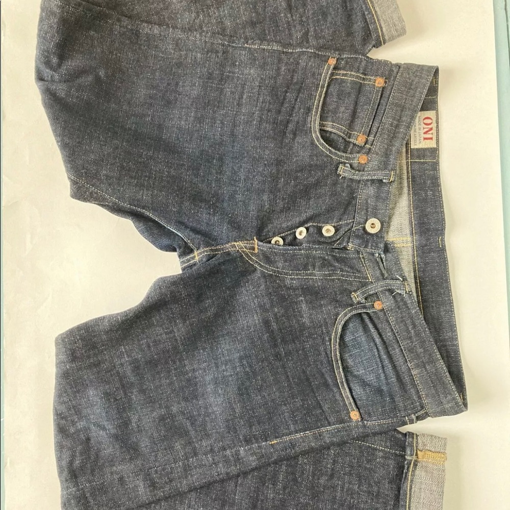 517 14OZ SELVEDGE DENIM SLIM FIT STRAIGHT JEANS MADE IN JAPAN 🇯🇵